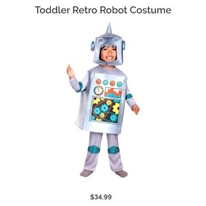 Disguise Toddler Robot Costume 2T-3T, VCUC
